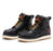 ROCKROOSTER Magnolia Men's 6 inch Black Soft Toe Zip Sided Wedge Work Boots SAP310 - Rock Rooster Footwear Inc