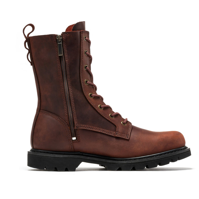 ROCKROOSTER Mantua Men's 8 inch Zip-sided Soft Toe Wedge Work Boots SAP130 - Rock Rooster Footwear Inc