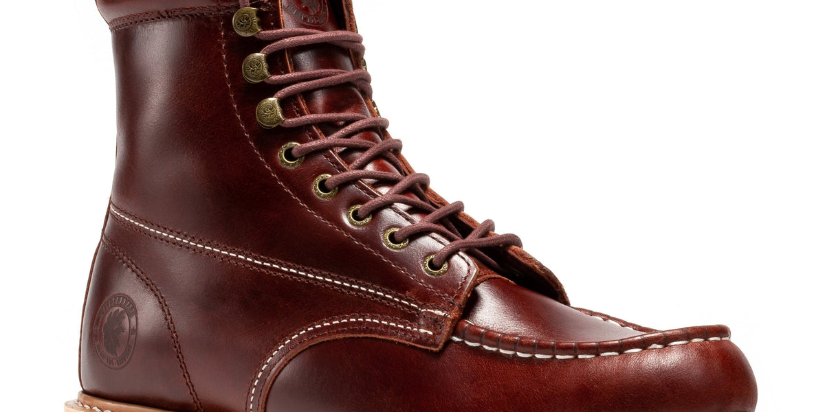ROCKROOSTER Norwood Cherry Brown Men's 6 inch Soft Toe Wedge Work Boot
