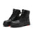 ROCKROOSTER Roslyn Black 7 inch Zip-sided Composite Toe Leather Work Boots CP245Z - Rock Rooster Footwear Inc