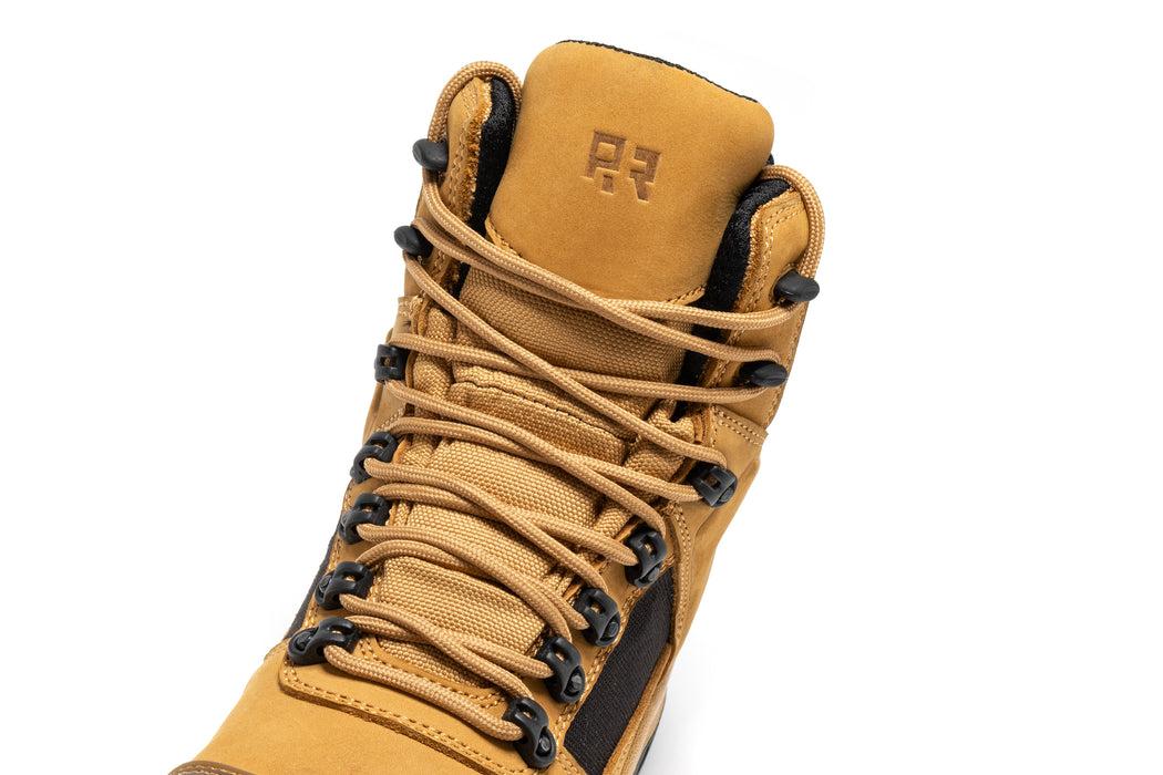ROCKROOSTER Stowe Black 7 inch Composite Toe Leather Work Boots CP212BK - Rock Rooster Footwear Inc