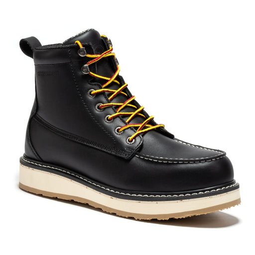ROCKROOSTER Trinidad Men's 6 inch Black Steel Toe Wedge Work Boots SAP2301 - Rock Rooster Footwear Inc