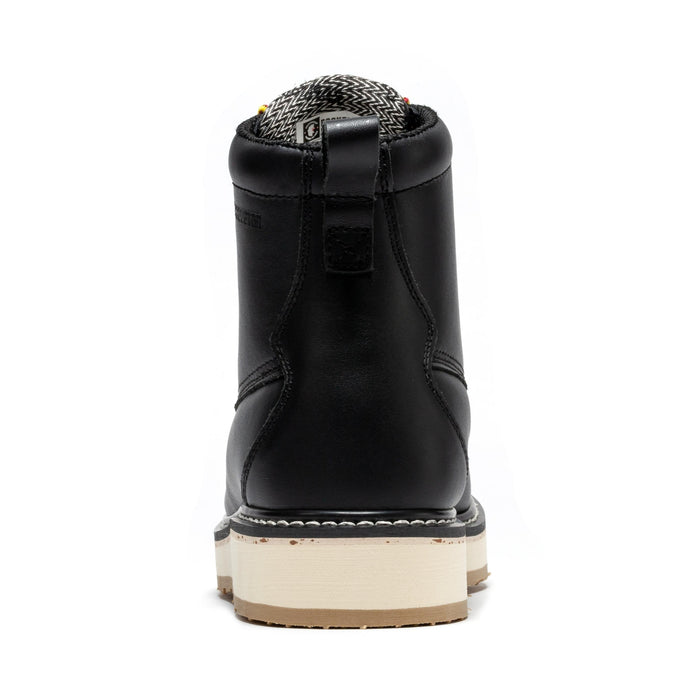 ROCKROOSTER Trinidad Men's 6 inch Black Steel Toe Wedge Work Boots SAP2301 - Rock Rooster Footwear Inc