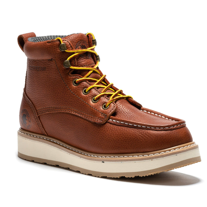 ROCKROOSTER Walker 6 inch Waterproof Wedge Work Boots, Soft toe, Oil Resistant ASTM 2892 with Vibram® Outsole VAP360II - Rock Rooster Footwear Inc