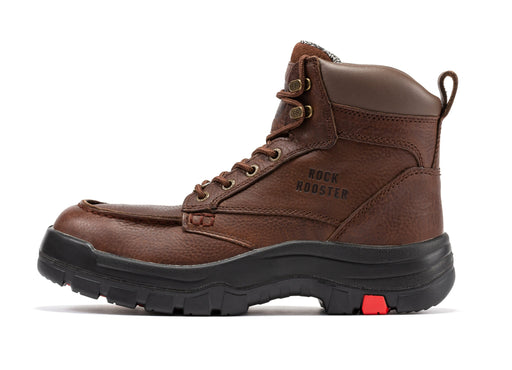 ROCKROOSTER Zumbro 6 inch Wide, Soft Toe, Rubber Outsole, EH Protection, ASTM 2892, Work Boots AK371 - Rock Rooster Footwear Inc