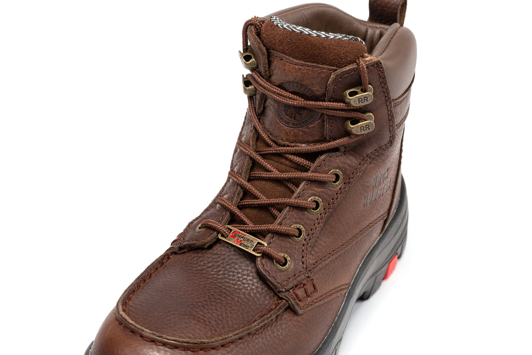 ROCKROOSTER Zumbro 6 inch Wide, Soft Toe, Rubber Outsole, EH Protection, ASTM 2892, Work Boots AK371 - Rock Rooster Footwear Inc