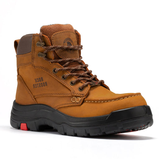 ROCKROOSTER Zumbro 6 inch Wide Steel Toe, Rubber Outsole, EH Protection,, ASTM 2413, Work Boots AK370 - Rock Rooster Footwear Inc