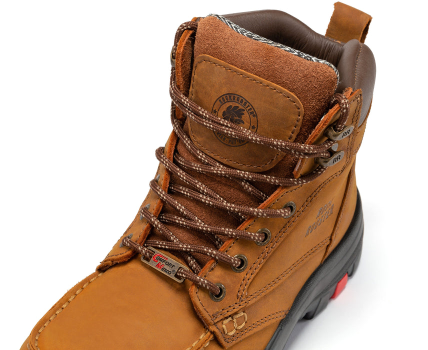 ROCKROOSTER Zumbro 6 inch Wide Steel Toe, Rubber Outsole, EH Protection,, ASTM 2413, Work Boots AK370 - Rock Rooster Footwear Inc