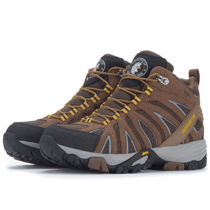 Rock Rooster Brown 6 Inch Waterproof Hiking Boots with VIBRAM® Outsole OT21062 - Rock Rooster Footwear Inc