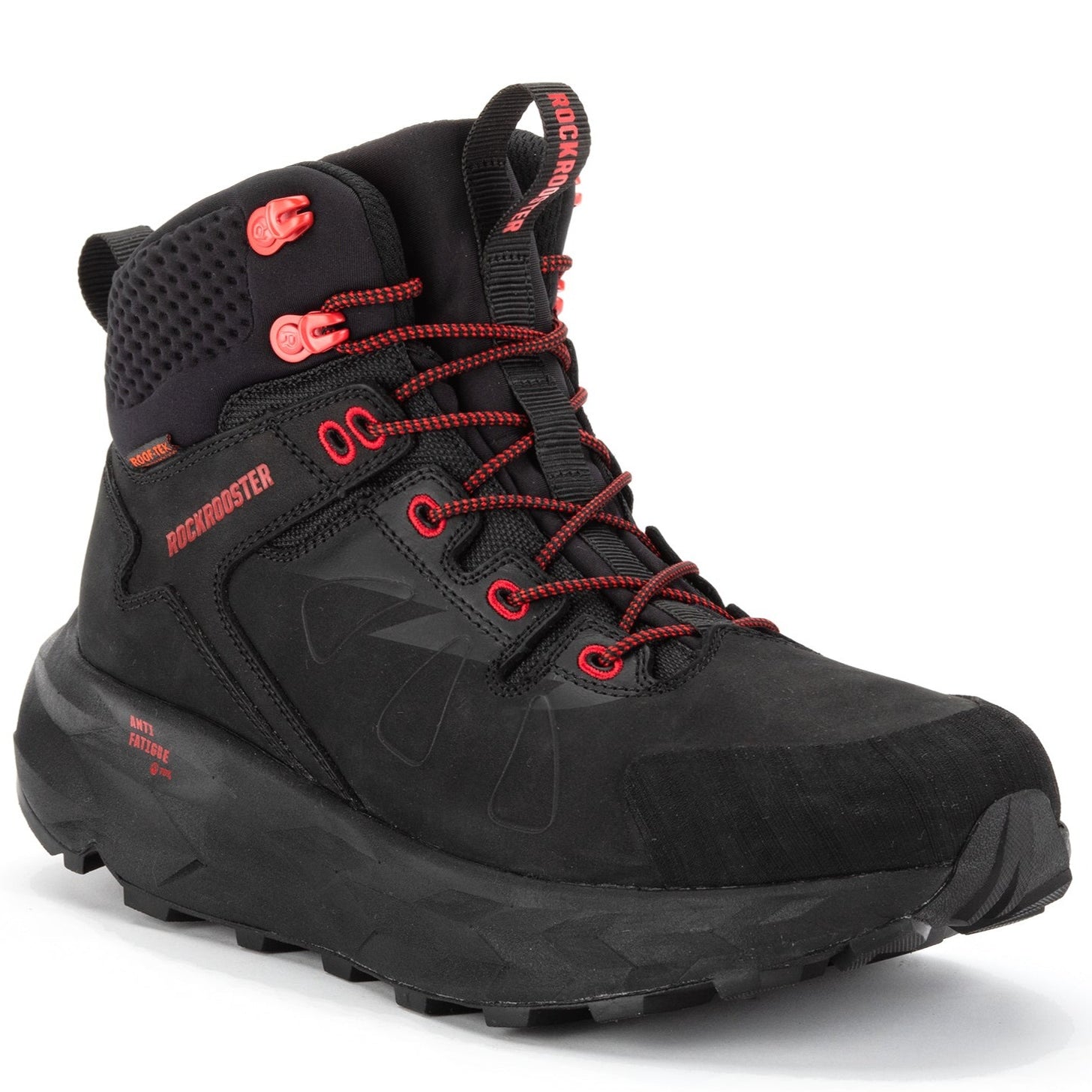 ROCKROOSTER Farmington Black 6 Inch Waterproof Hiking Boots with VIBRA ...