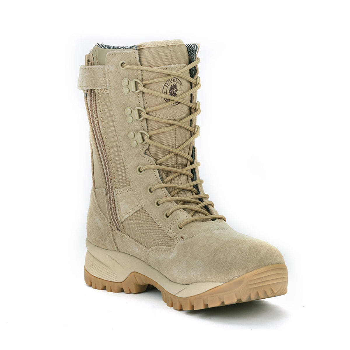 ROCKROOSTER VEGA Sand 8 inch Suede Leather Tactical & Military Boots A–  Rock Rooster Footwear Inc