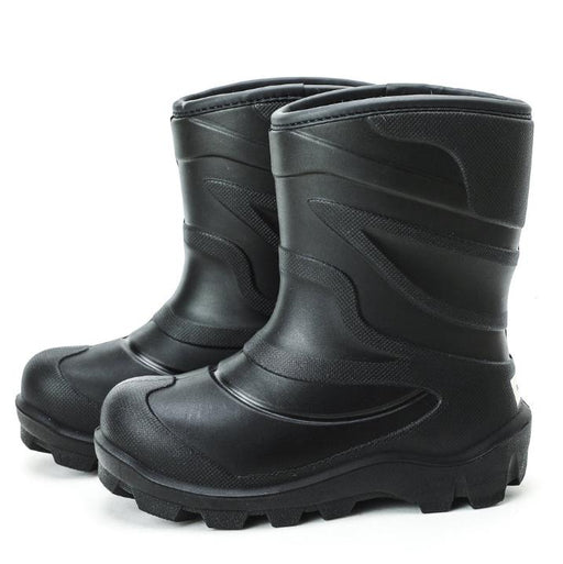 Black children's rain boots