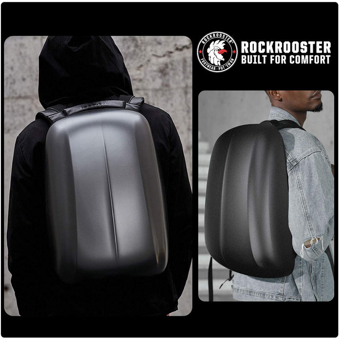 ROCKROOSTER Streamlined Backpack Helmet Cycling Bag, Apus, Computer Ba–  Rock Rooster Footwear Inc