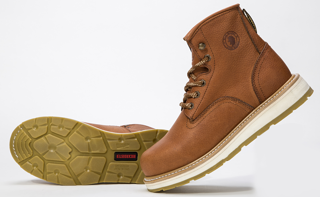 ROCKROOSTER Roberta Men s Wedge Work Boots Safety Water Resistant