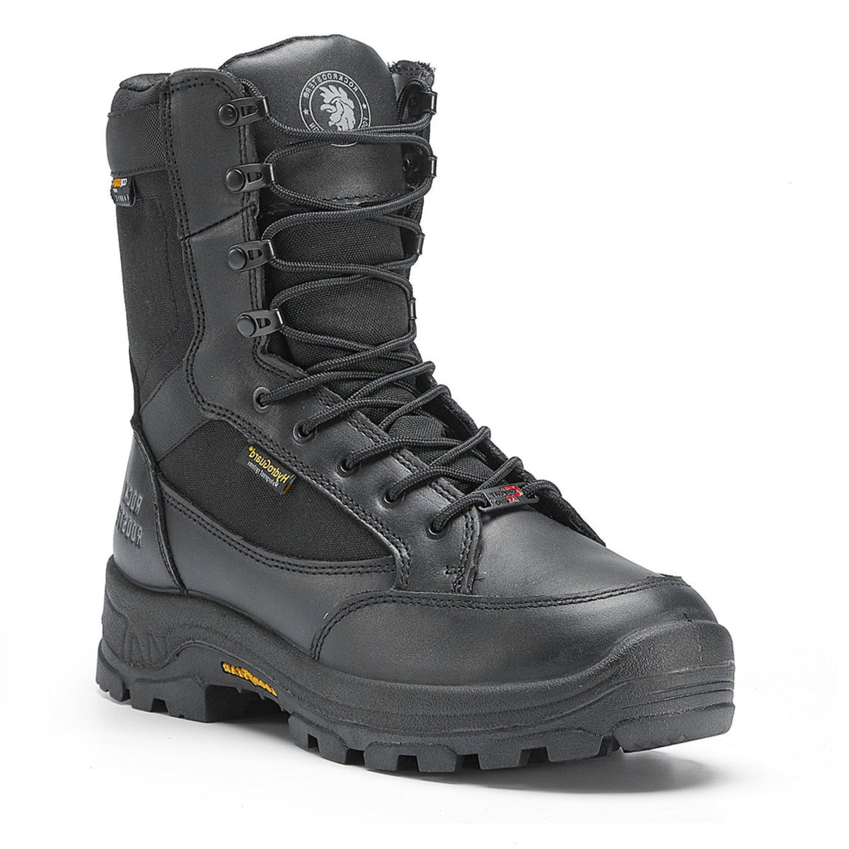 Black waterproof best sale military boots