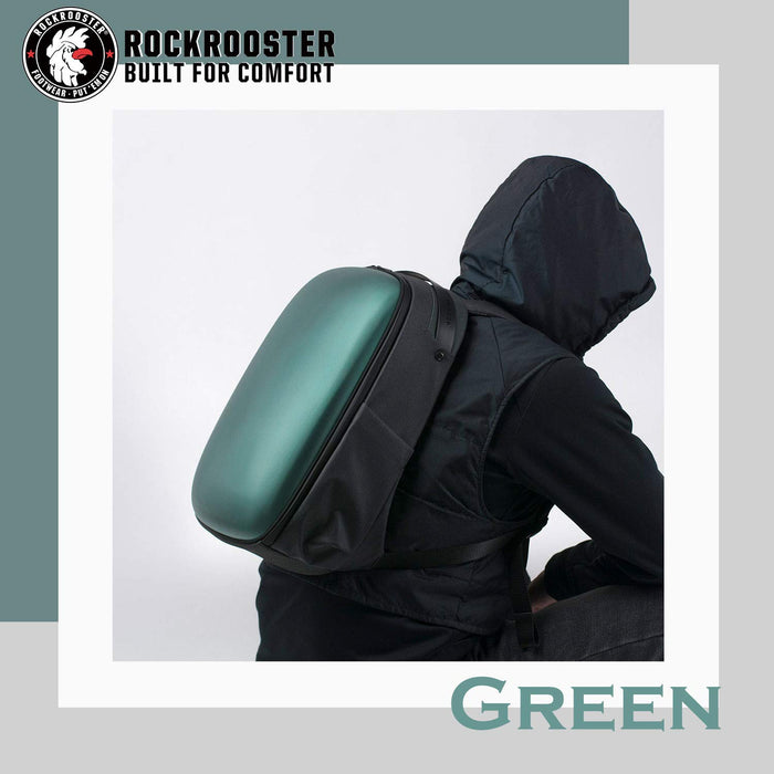 ROCKROOSTER ARCH Travel Backpack, Hard Shell Laptop Bag for Men and Women, College Backpack Anti Theft Waterproof Shaping Backpack A2 - Rock Rooster Footwear Inc