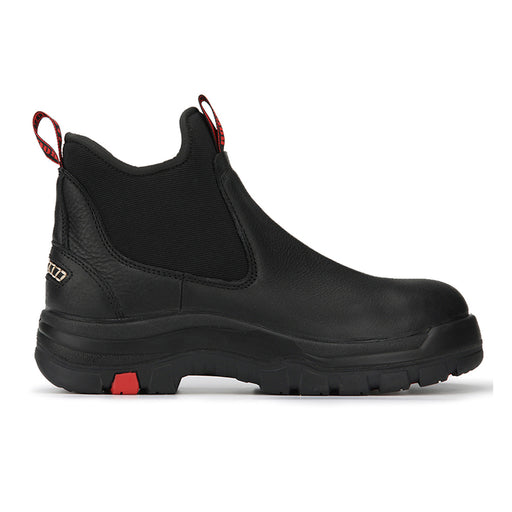 ROCKROOSTER Bakken 6 inch Steel Toe Black Leather Waterproof Work Boots AK323 - Rock Rooster Footwear Inc