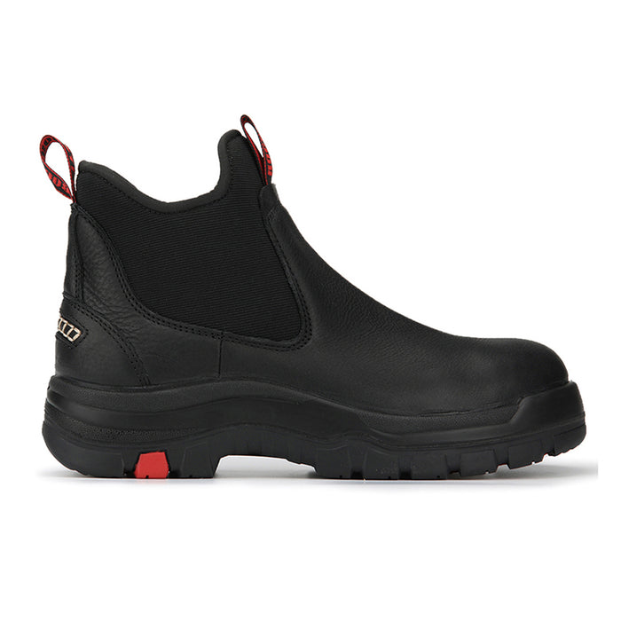 ROCKROOSTER Bakken 6 inch Steel Toe Black Leather Waterproof Work Boots AK323 - Rock Rooster Footwear Inc