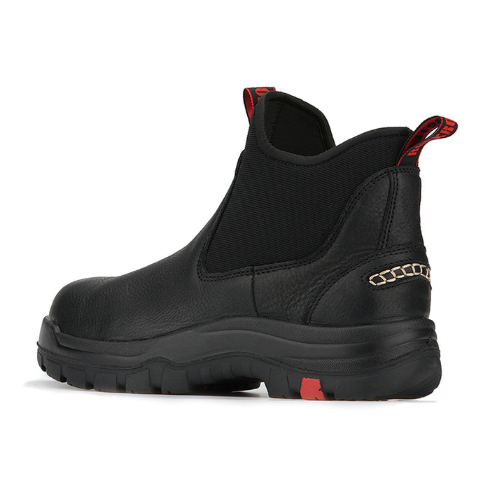 ROCKROOSTER Bakken 6 inch Steel Toe Black Leather Waterproof Work Boots AK323 - Rock Rooster Footwear Inc