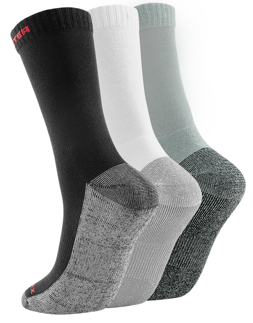RockRooster CoolMax Men's Moisture Control Durable Work Crew Socks 3 Pairs - Rock Rooster Footwear Inc