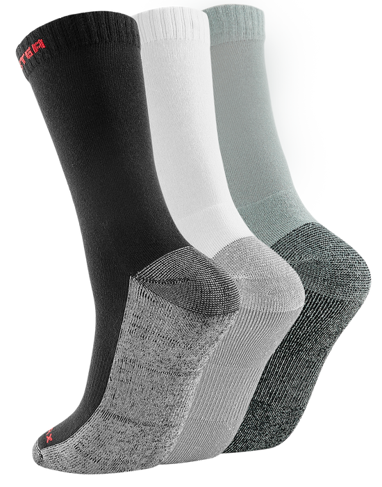 RockRooster CoolMax Men's Moisture Control Durable Work Crew Socks 3 Pairs - Rock Rooster Footwear Inc