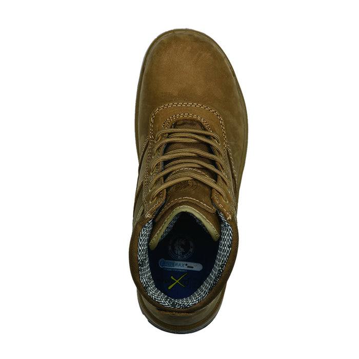 ROCKROOSTER Cortez Brown 6 Inch Steel Toe Leather Work Boots AK250 - Rock Rooster Footwear Inc