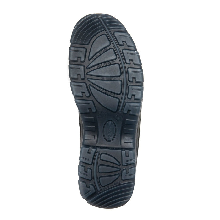 ROCKROOSTER Crisson Black 6 inch Zip sided Steel Toe Leather Work Boots AK050BK - Rock Rooster Footwear Inc