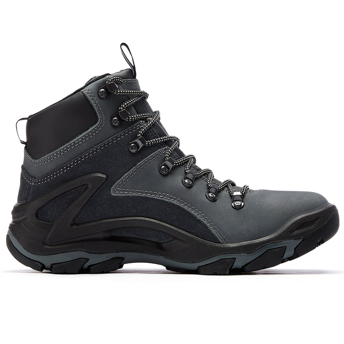 Gray 6 inch men's waterproof hiking boots KS 258 - Rock Rooster Footwear Inc