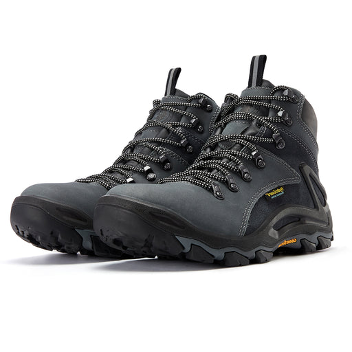Gray 6 inch men's waterproof hiking boots KS 258 - Rock Rooster Footwear Inc