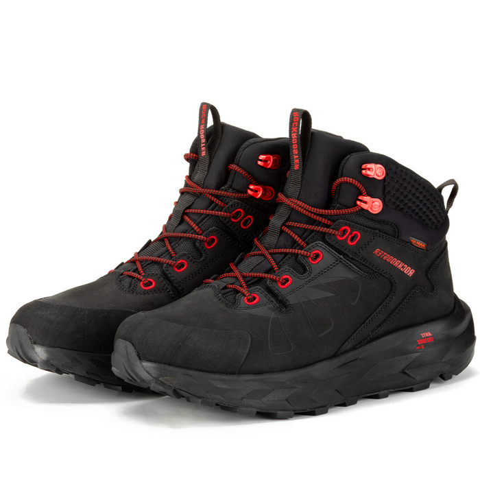 ROCKROOSTER Farmington Black 6 Inch Waterproof Hiking Boots with VIBRAM® Outsole  OC21034 - Rock Rooster Footwear Inc