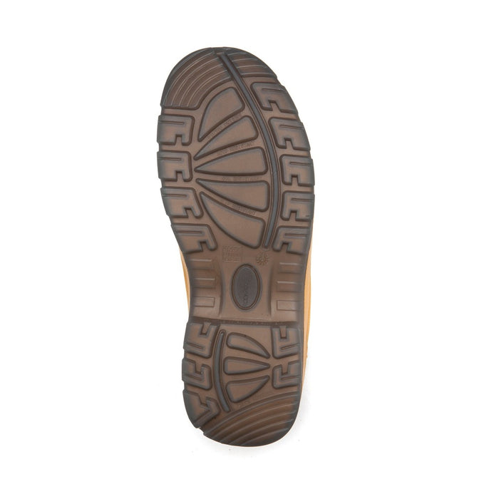 ROCKROOSTER Gammon Tan 6 inch Slip On Leather Work Boots AK222 - Rock Rooster Footwear Inc