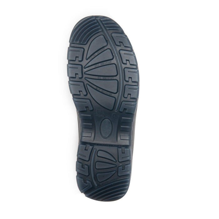 ROCKROOSTER Kensington Black 7 inch Zip-sided Steel Toe Leather Work Boots AK245Z - Rock Rooster Footwear Inc