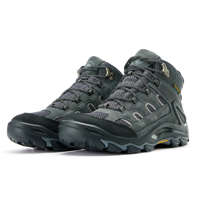 ROCKROOSTER Newland Gray 6 inch Waterproof Hiking Shoes KS5516 - Rock Rooster Footwear Inc