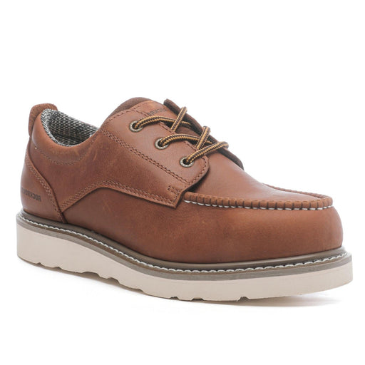 ROCKROOSTER Trinidad Men's 4 inch Brown soft toe wedge work boots VAP2302 - Rock Rooster Footwear Inc