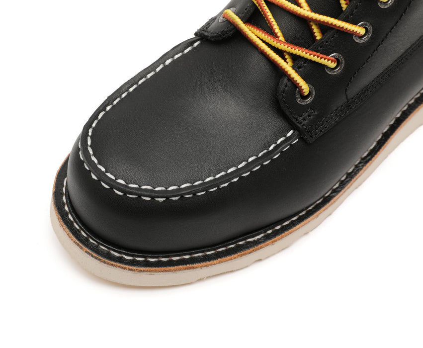 ROCKROOSTER Trinidad Men's 6 inch Black steel toe wedge work boots VAP2301 - Rock Rooster Footwear Inc