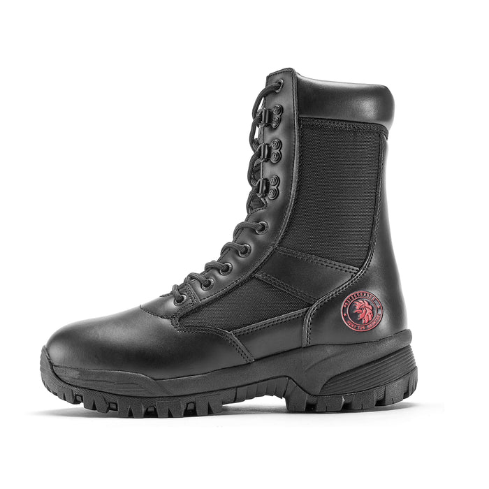 ROCKROOSTER 8 inch Black Action leather Soft Toe Tactical and Law Enforcement Boots AB2663