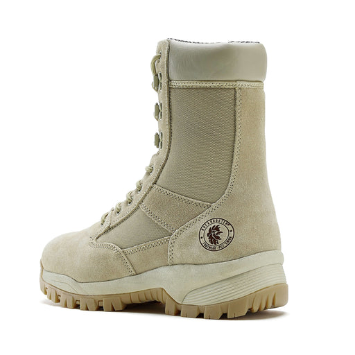 ROCKROOSTER 8 inch Sand Suede Leather Soft Toe Tactical and Law Enforcement Boots AB2664