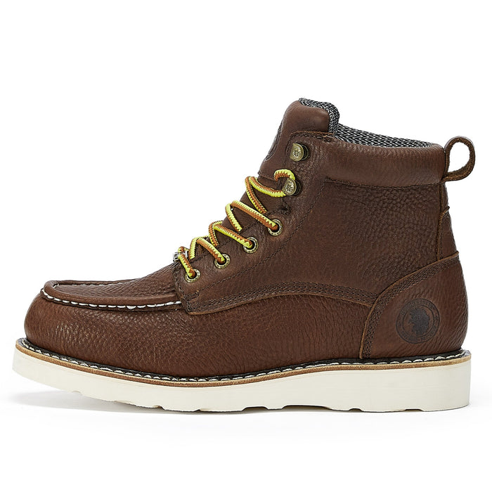 ROCKROOSTER Walker 6 inch Waterproof Wedge Work Boots, Soft toe, Oil Resistant ASTM 2892 with Vibram® Outsole VAP360II - Rock Rooster Footwear Inc