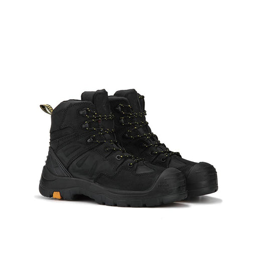 ROCKROOSTER Woodland Black 6 inch Composite Toe Leather Work Boots AK609 - Rock Rooster Footwear Inc