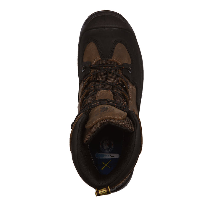 ROCKROOSTER Woodland Dark Brown 6 inch Waterproof Soft Toe Leather Work Boots AK639 - Rock Rooster Footwear Inc