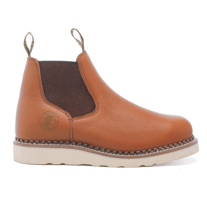 ROCKROOSTER Trinidad Men's 6 inch Brown Steel Toe wedge work boots VAP2304 - Rock Rooster Footwear Inc