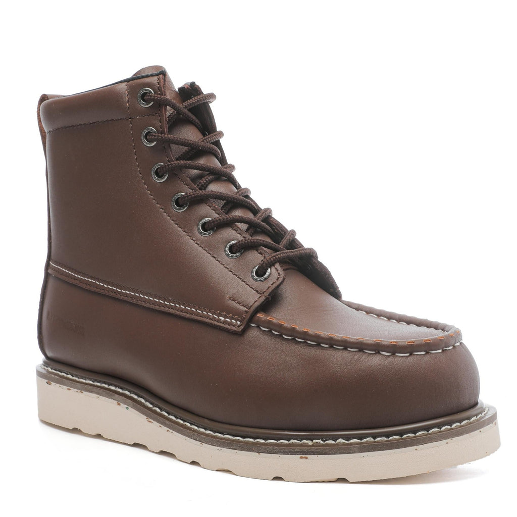 ROCKROOSTER Diehard Trinidad Men's inch Dark Brown Steel Toe