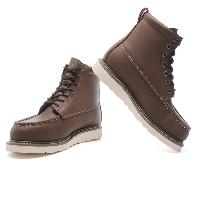 ROCKROOSTER Diehard Trinidad Men's inch Dark Brown Steel Toe