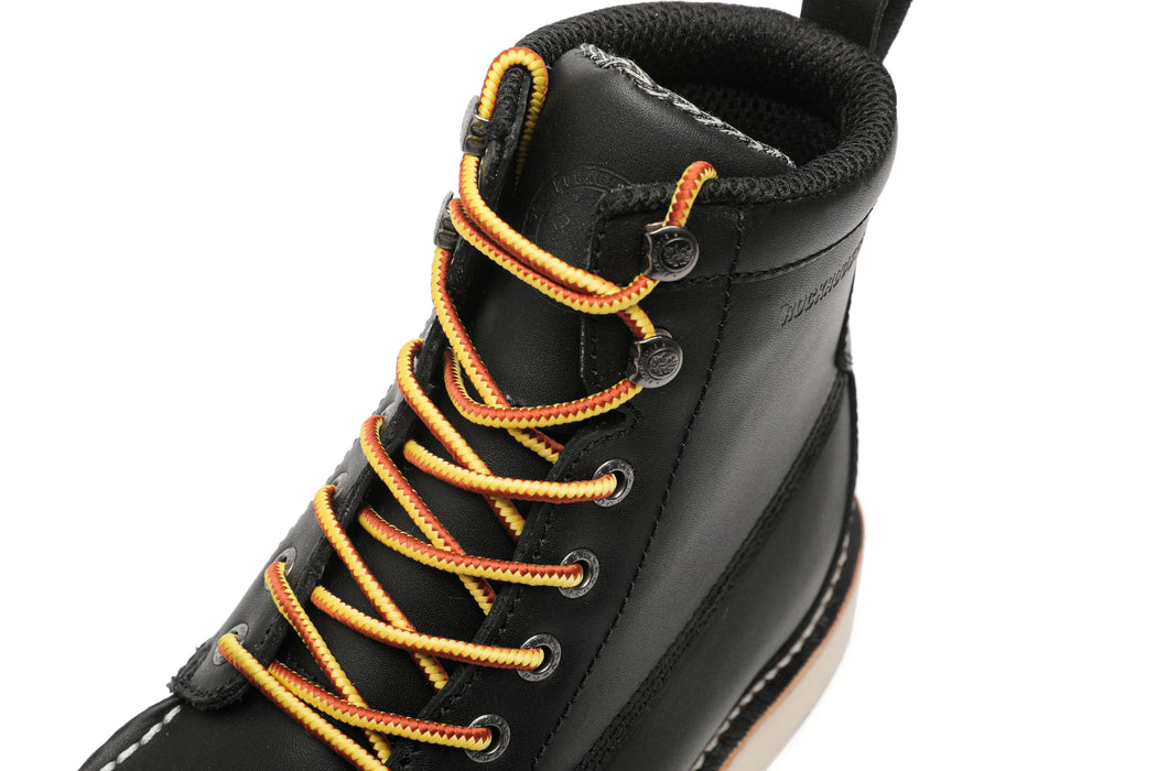 ROCKROOSTER Trinidad Men's 6 inch Black Steel Toe Wedge Work Boots VAP ...